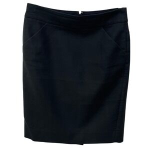 J. Crew The Pencil Skirt Black Classic Career Business‎ Office Siren Academia 4